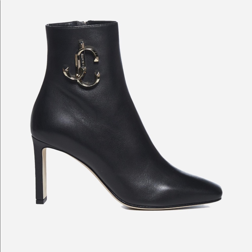 Jimmy Choo Minori 85 embellished black boots, 37